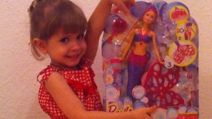 БАРБИ РУСАЛКА, пускающая мыльные пузыри. Кукла Barbie mermaid и волшебные пузырьки. Обзор игрушки