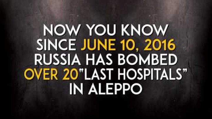 El último hospital de Alepo ha sido destruido desde junio más de 20 veces... y las que quedan