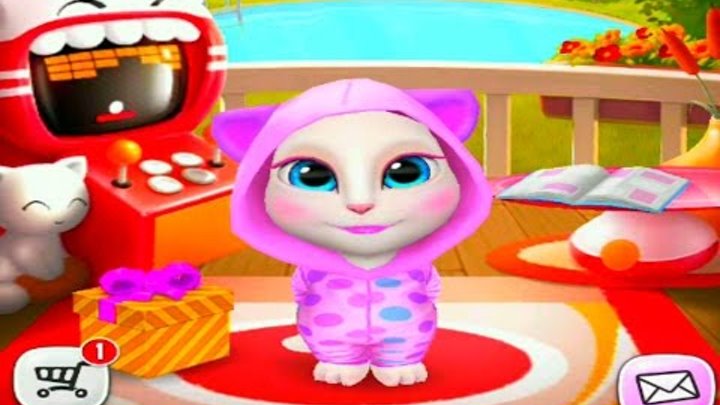 Мульт ИГРА Говорящая Анджела #9 Мультик про котиков # УШАСТИК KIDS Мульт ИГРА Говорящая Анджела #9 Мультик про котиков # УШАСТИК KIDS