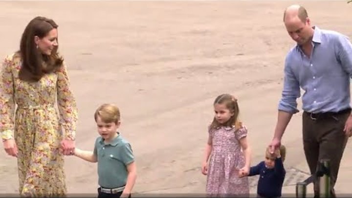 Duchess Kate Shows Chelsea 'Back To Nature' Garden To Princes George, Louis, & Princess Charlotte!