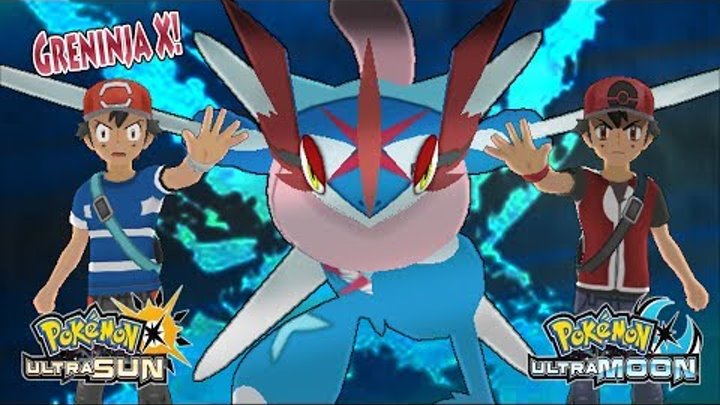 Pokemon Ultra Sun and Ultra Moon: Ash and Champion Ash Vs Dark Ash and Dark Hero (Greninja X)