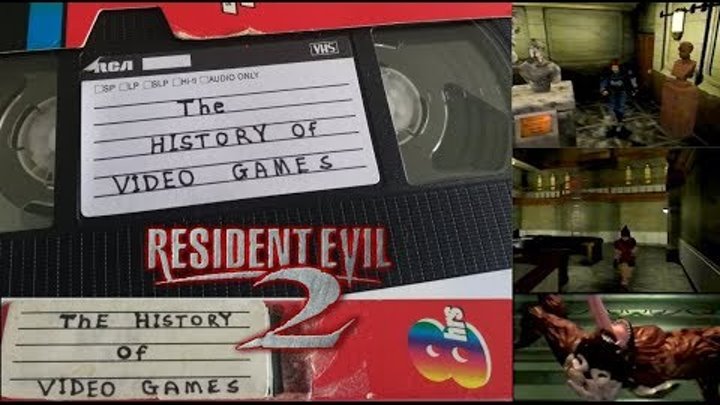 Playing Resident Evil 2 for the first time - VHS recording circa 1998.