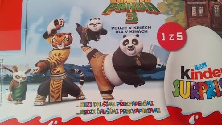 Киндер Сюрприз Панда Кунг-фу 3 ищем новые игрушки Kinder Surprise Panda Kung-ugh 3 collection toys