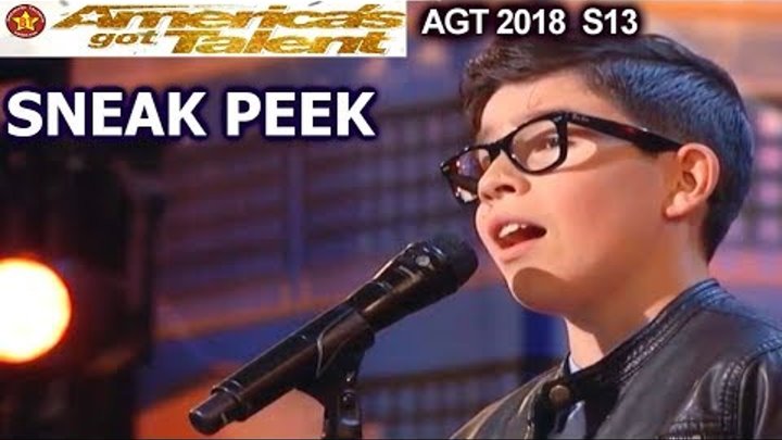 SNEAK PEEK Angel Garcia 12 yo Latino with Stunning Voice America's Got Talent 2018 Sneak Peek AGT