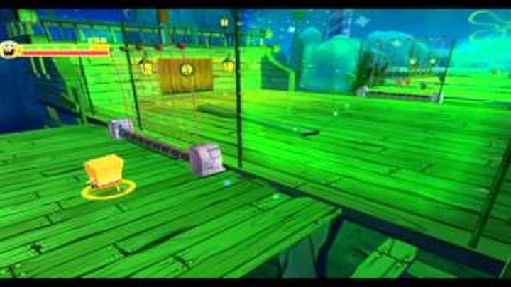 Эксклюзив игра Губка боб Квадратные Штаны Планктон Месть Роботов (Риф Кораблекрушений)