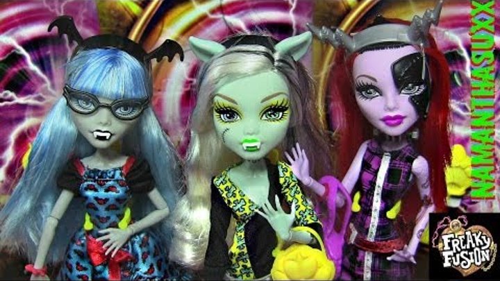 MONSTER HIGH FREAKY FUSION GHOULIA YELPS FRANKIE STEIN OPERETTA DOLL COLLECTION REVIEW VIDEO!!!