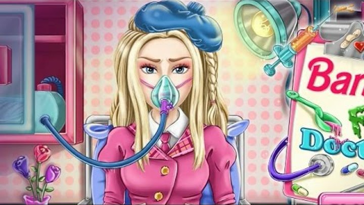 NEW Игры для детей—Disney Принцесса Барби лечит нос—мультик для девочек