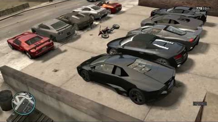 GTA 4 Modded Cars: Bugatti Veyron, Lamborghini Reventon, Ford GT etc.