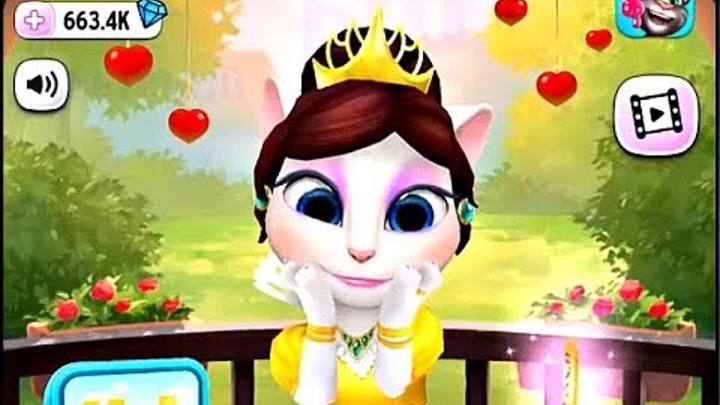 ❤Кошечка Анджела моя говорящая ❤ Kids Games My Talking Angela Gameplay for Kids