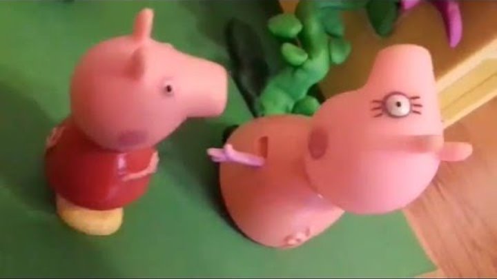 Свинка Пеппа (Peppa Pig) мультик игрушками новая серия. Пеппа и Джордж сажают цветы.