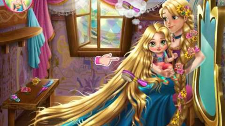 Малыш Рапунцель Прекрасная Дисней Принцесса Онлайн Игры Для Девочек Мультик 2015