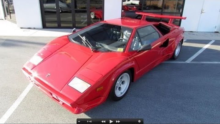 1988 Lamborghini Countach 5000 Quattrovalvole Start Up, Exhaust, and In Depth Tour
