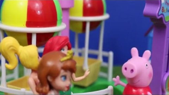 Bubble Guppies ❤ Peppa Pig Mermaid Hospital with The Little Mermaid Ariel Oona Play Doh Food