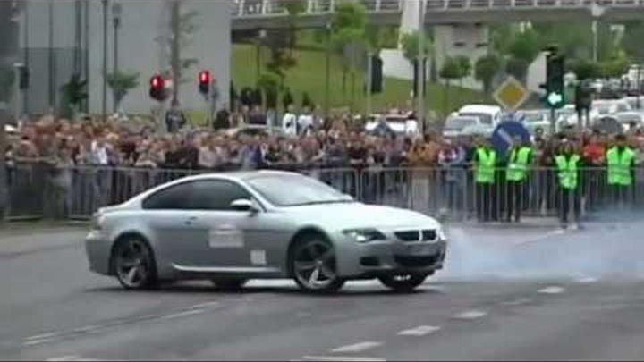 BMW M6 and BMW M5 and R8 Drift