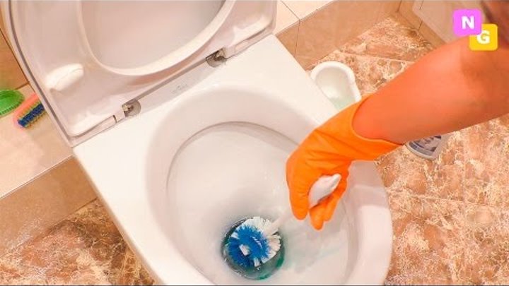 Чистка УНИТАЗА. Как отмыть туалет от налета и ржавчины. Уборка с Nataly Gorbatova