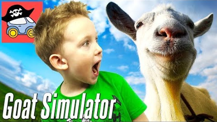 🐐 Устроили ПОГРОМ в игре СИМУЛЯТОР КОЗЛА Смешное видео Прохождение игры Goat Simulator Жестянка