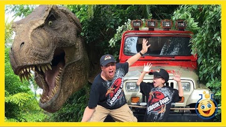 Jurassic Park T-Rex & Giant Life Size Dinosaurs! Islands of Adventure Universal Studios Family Video Jurassic Park T-Rex & Giant Life Size Dinosaurs! Islands of Adventure Universal Studios Family Video