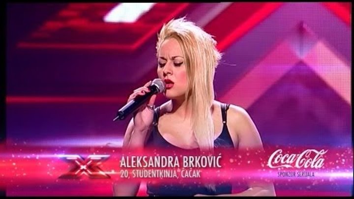 Aleksandra Brkovic (Listen - Beyonce) audicija - X Factor Adria - Sezona 1