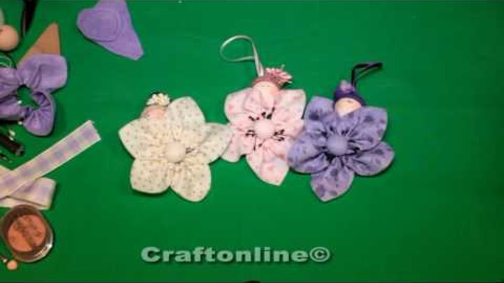 Fior di loto - fiori di stoffa tutorial by CraftOnLine
