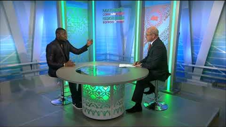 Оливер Мукенди в эфире передачи «Национальный вопрос и — ответ»