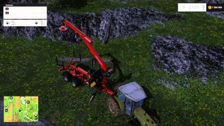 Как пользоваться погрузчиком бревен в Farming Simulator 2015 (Фермер Симулятор)