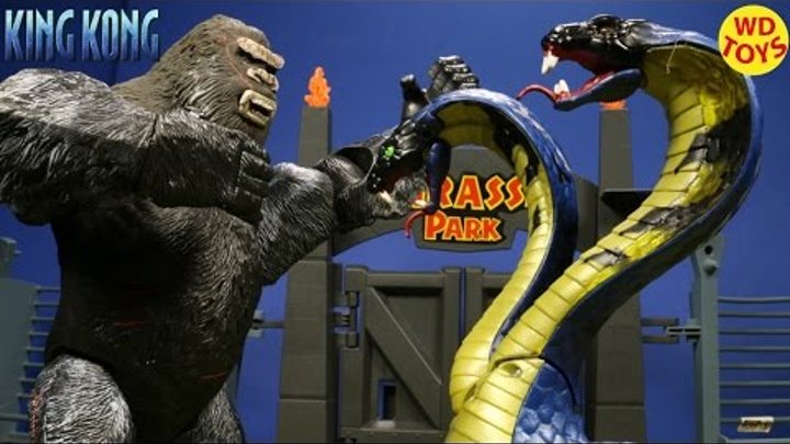 New King Kong Roaring Kong 2005 Vs Indominus Rex - Jurassic World Playmates Unboxing