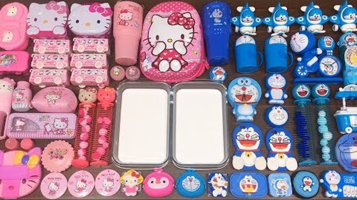 Special Series #36 BLUE DOREAMON and PINK HELLO KITTY !! Mixing Random Things into GLOSSY Slime Special Series #36 BLUE DOREAMON and PINK HELLO KITTY !! Mixing Random Things into GLOSSY Slime