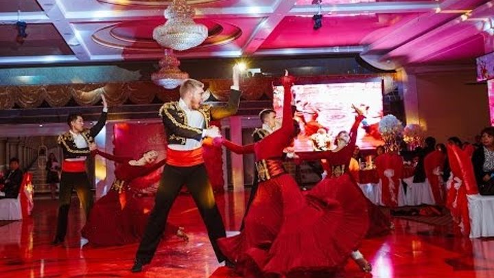 Свадьба в Бишкеке Испанский танец от шоу группы Vip Dance