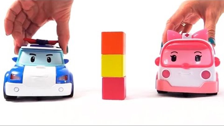 развивающее видео для детей про фигуры. игрушечные машинки из мультфильма Робокар Поли