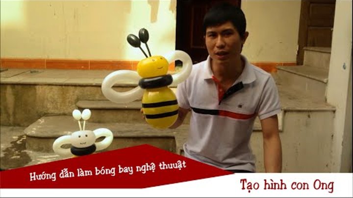Hướng dẫn làm con ong bằng bóng bay | Make Bee from Balloon
