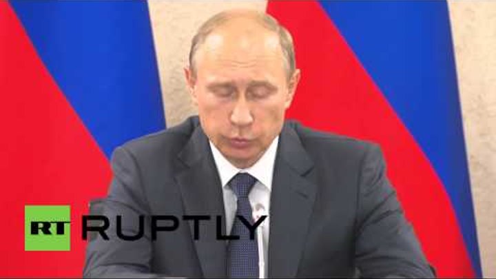 Russia: Putin calls for Kerch Strait Bridge to be completed by 2018