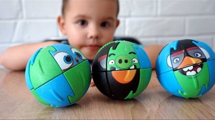 Игрушки для детей Angry Birds - Крашики. Головоломка и пазл 3D