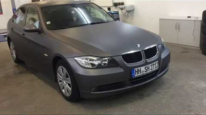BMW E90 Grau Matt, Folierung nach 5 Monaten. JGFolierung.de