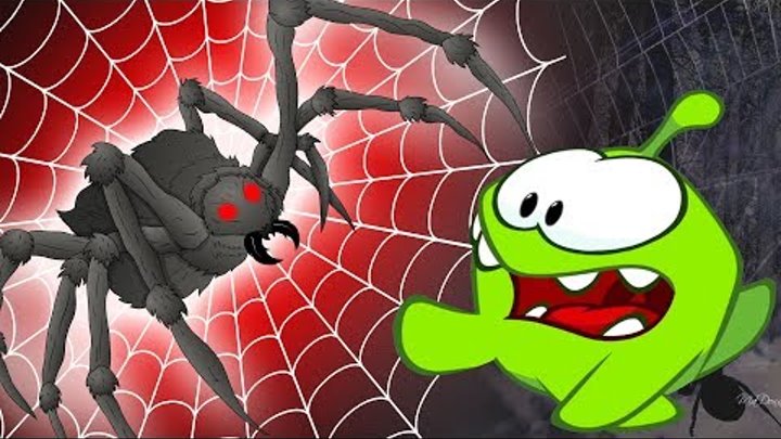 Om Nom Stories: Spider Attack | New Episode Cut The Rope Funny Animal Cartoon Compilation For Kids