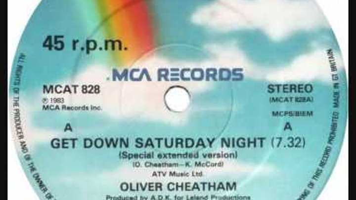 Oliver Cheatham - Get Down Saturday Night (Dj "S" Bootleg Extended Dance Re-Mix)