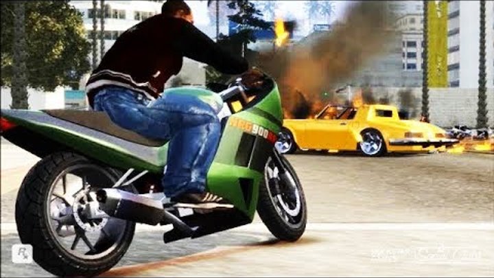 GTA San Andreas - Трюки, Аварии и Приколы! (На движке из GTA IV)