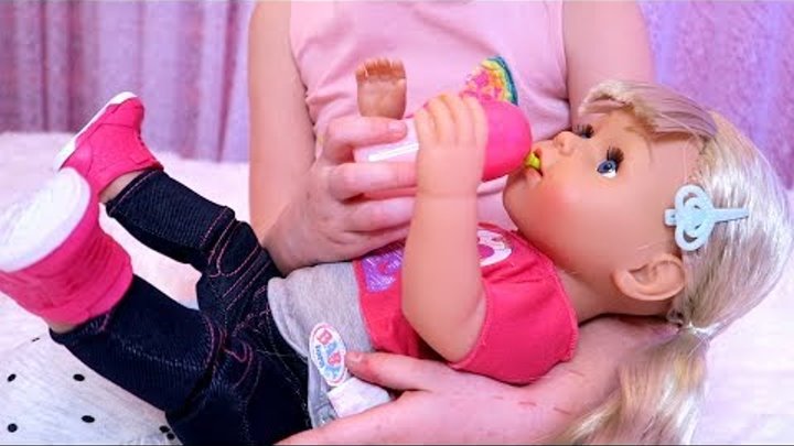 БЕБИ БОН Эмили Все серии СБОРНИК КАК МАМА Кристина играет в куклы BABY BORN