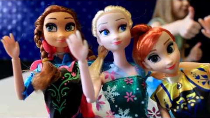 Распаковка кукол Эльзы и Анны холодное сердце.Unpacking dolls Elsa and Anna Frozen