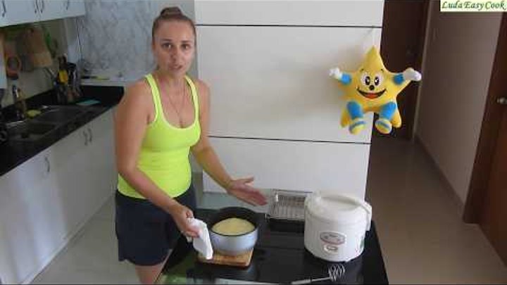 cách làm #bánh #gato bằng Nồi cơm điện #Бисквит рецепт SpongeCake RiceCooker Học làm bánh cơ bản