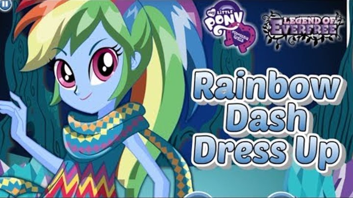 My Little Pony Legend of Everfree Rainbow Dash Dress Up Game for Girls