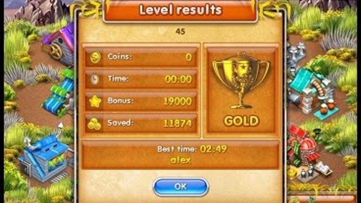 Farm Frenzy 3 American Pie (level 45) only GOLD Веселая ферма 3 Американский пирог Уровень 45 Золото