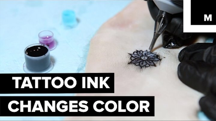 Color changing tattoo ink
