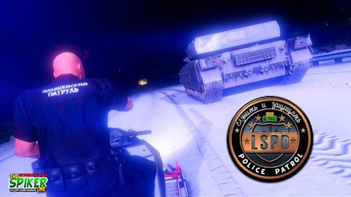 GTA 5 Полицейский патруль : Ночные перестрелки на снегоходе #49