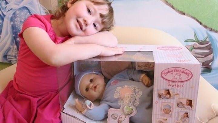Кукла Бэби Аннабель братик с мимикой распаковка и обзор (Zapf Creation Baby Annabell)