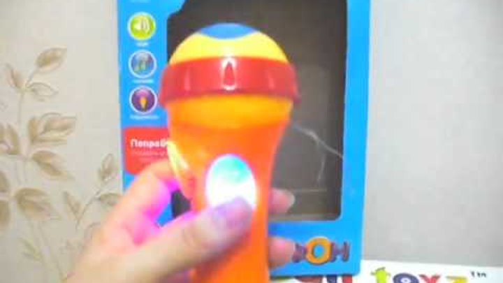 Детская игрушка обзор - Музыкальный микрофон Joy Toy Детская игрушка обзор - Музыкальный микрофон Joy Toy