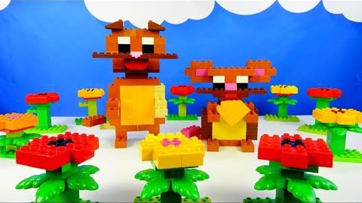 Строим из Lego Duplo, Lego Duplo the figure of a mouse, rat - Лего Дупло мышка, мышь