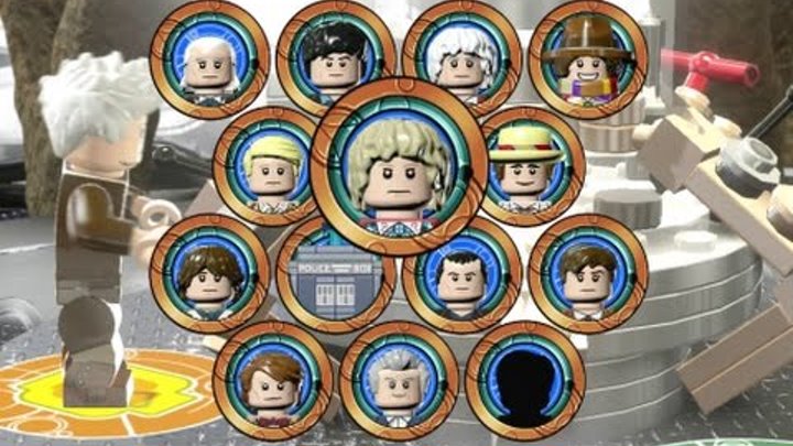 LEGO Dimesions - A Look at all 13 Doctors and TARDIS Interiors (Doctor Who Level Pack)