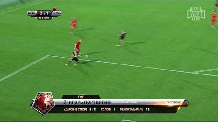 Футбол. РФПЛ. 7-й тур. Мордовия - Рубин 2:1 61' Игорь Портнягин Футбол. РФПЛ. 7-й тур. Мордовия - Рубин 2:1 61' Игорь Портнягин