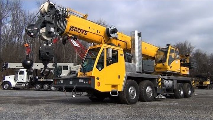 Grove TMS 9000E Truck Crane Ease of Set Up and Features video