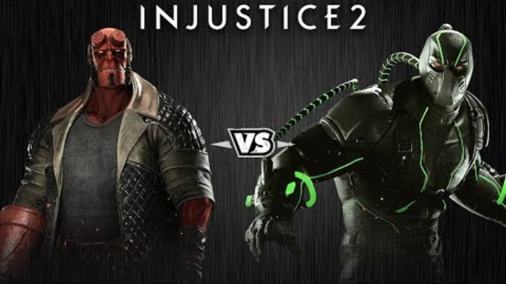 Injustice 2 - Хэллбой против Бэйна - Intros & Clashes (rus)